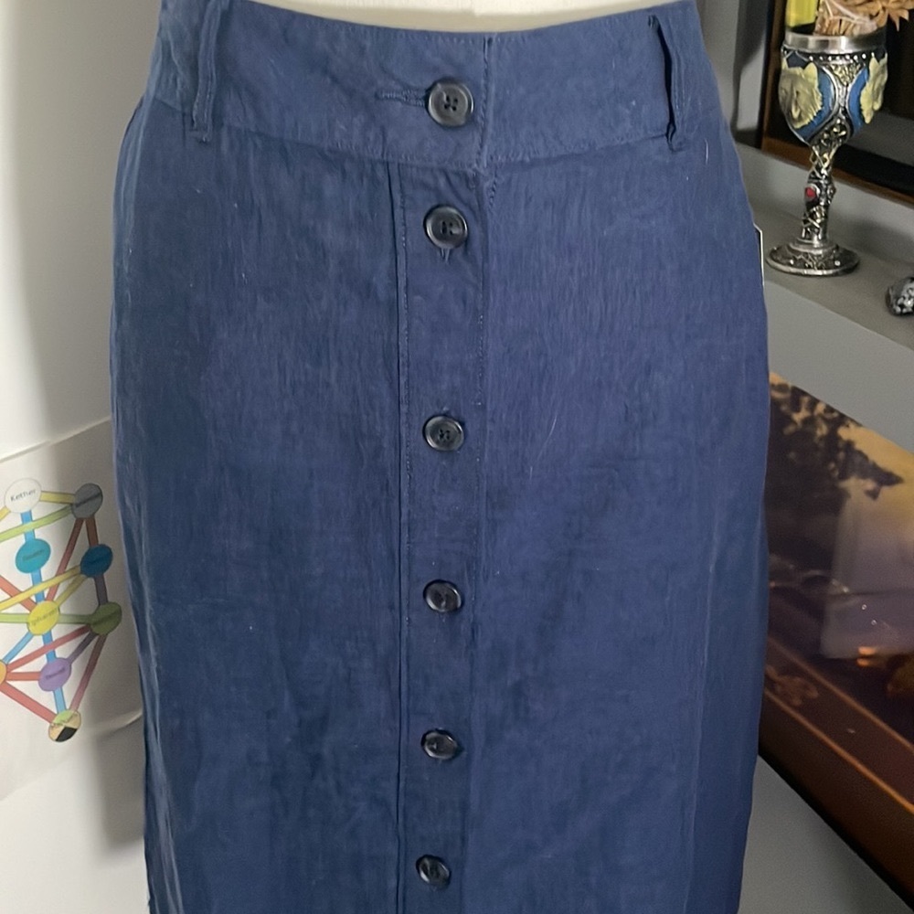 Liz Claiborne Midi Indigo Skirt
